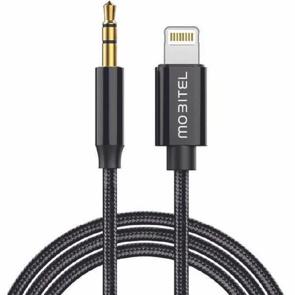 Mobitel USB C to Aux 3.5mm Audio Jack Cable, 1.2M Type C to Audio Nylon Braided Cable,Headphone Cord Car Stereo Compatible with Samsung, iPhone, iPad